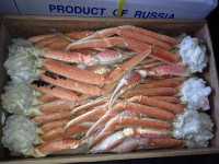 Краб. Комплект конечностей камчатского краба, размер 4L, 1 кг